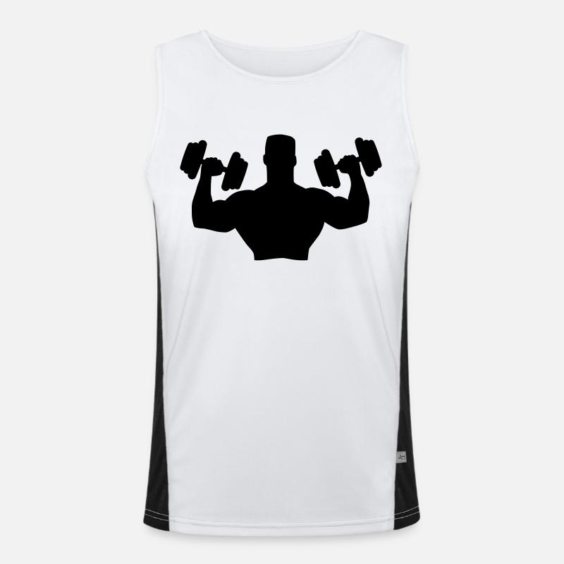 Muscle Man Training Funktionelles Kontrast-Tank Top für Männer 
