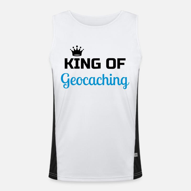 Geocaching / Geocacher / Compass / GPS Men's Functional Contrast Tank Top 