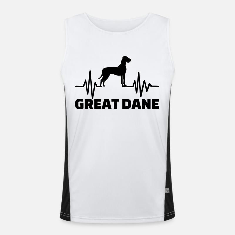 Dogge Funktionelles Kontrast-Tank Top für Männer 