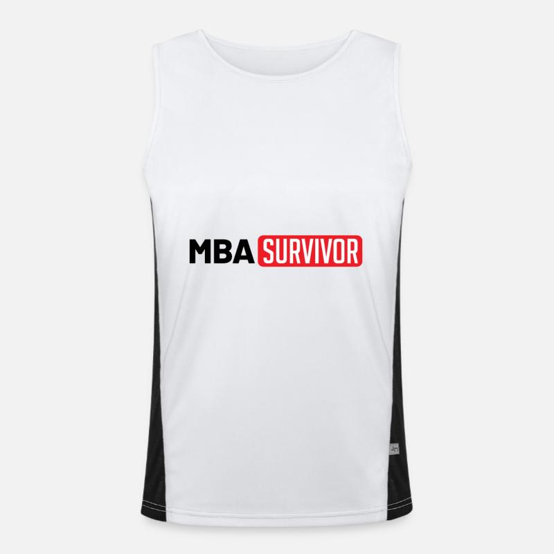 MBA Überlebender Funktionelles Kontrast-Tank Top für Männer 