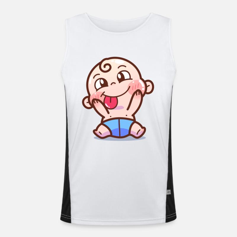 Bébé Débardeur respirant contrasté Homme 