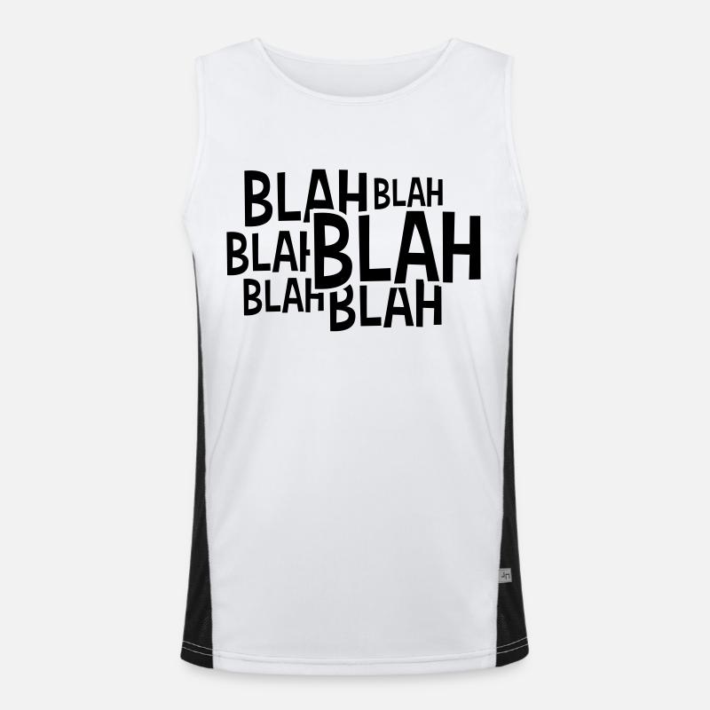 Comic Blah disant Débardeur respirant contrasté Homme 