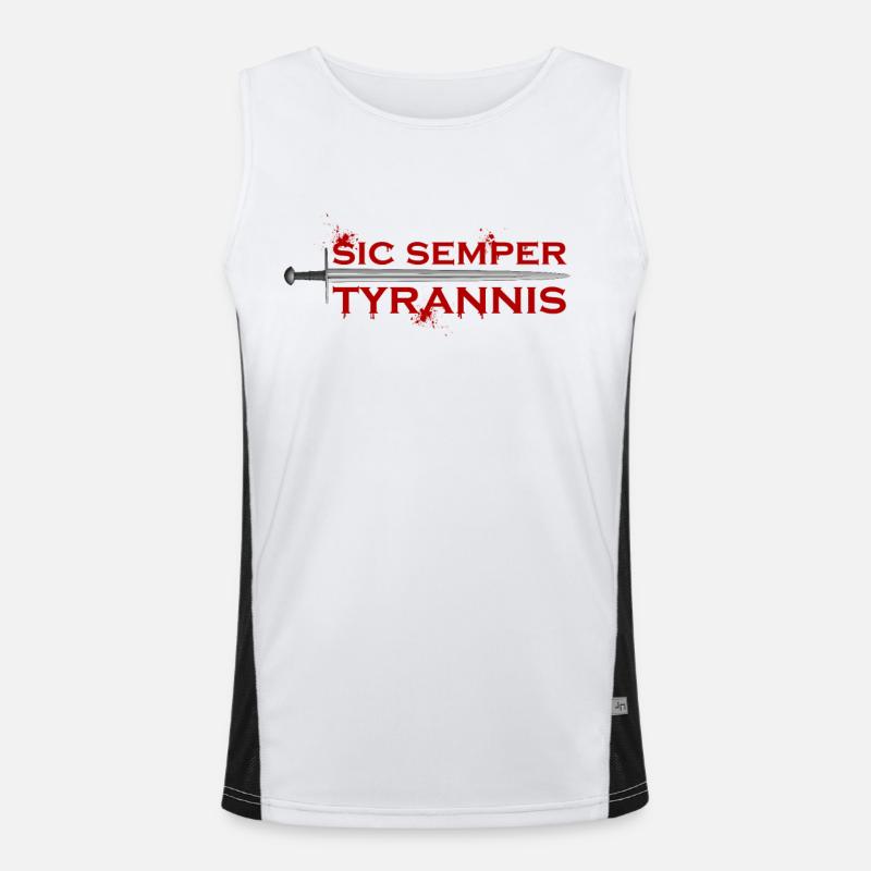 Sic Semper Tyrannis Funktionelles Kontrast-Tank Top für Männer 