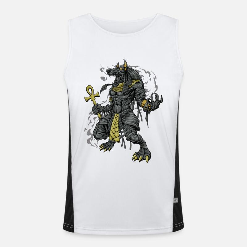 Dieu égyptien Anubis Débardeur respirant contrasté Homme 