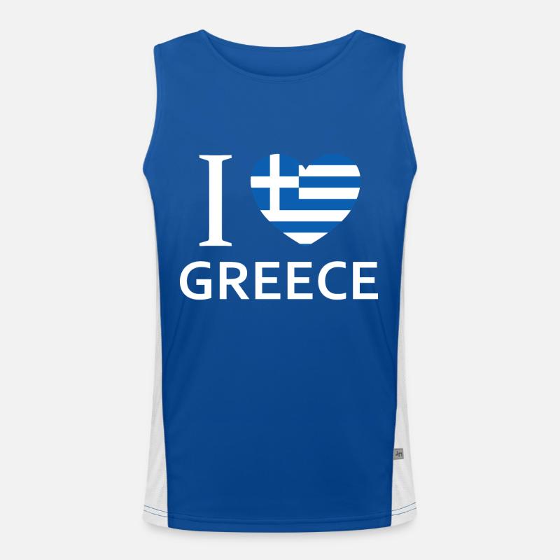 J’aime la Grèce Débardeur respirant contrasté Homme