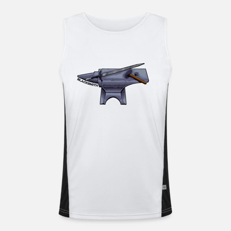 Armurier médiéval - Forgeron Débardeur respirant contrasté Homme 