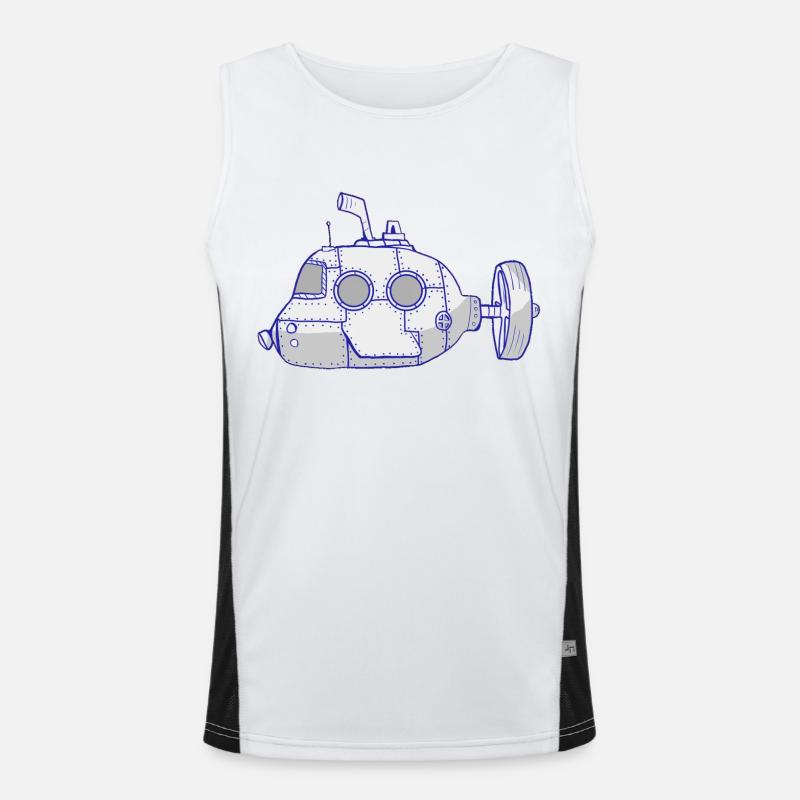 U-Boot! Funktionelles Kontrast-Tank Top für Männer 