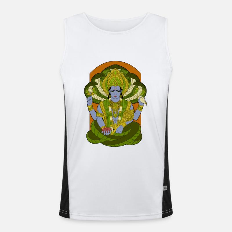Dieu hindou - Vishnu Débardeur respirant contrasté Homme 