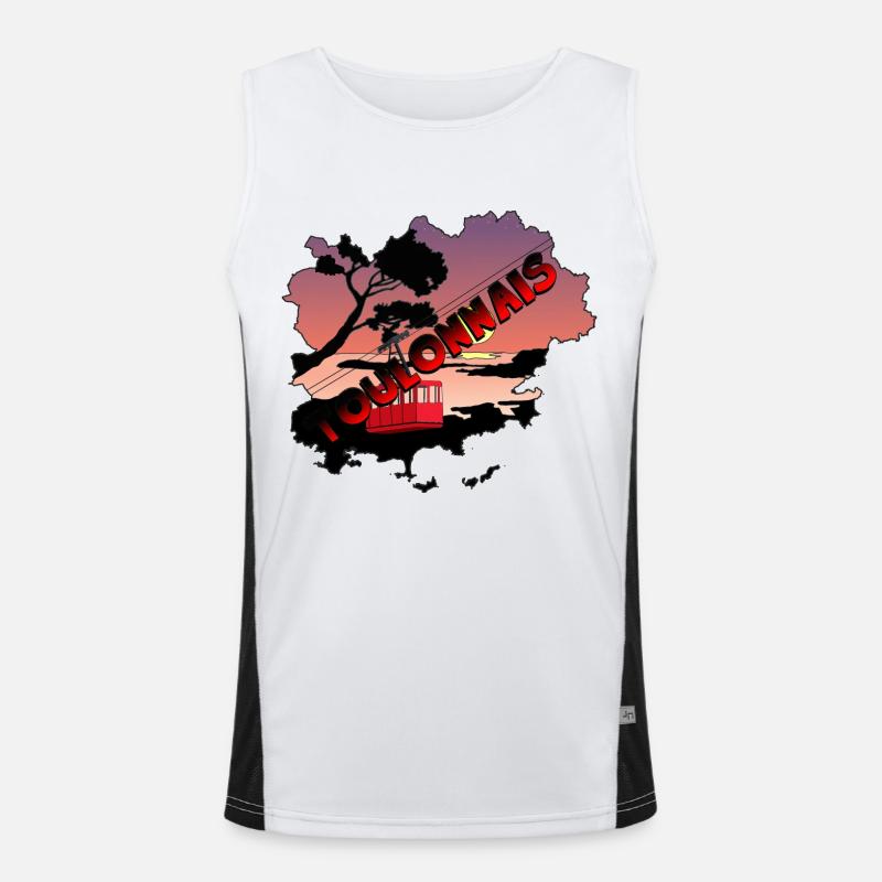 Toulonnais version 2 Débardeur respirant contrasté Homme 