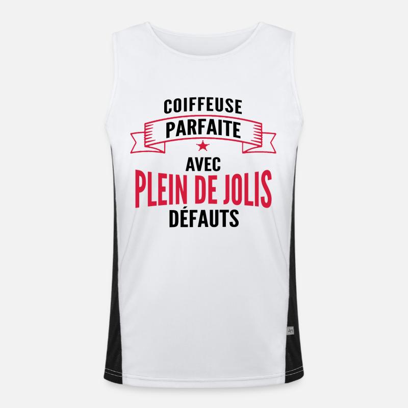 coiffeuse parfaite / humour coiffeuse Débardeur respirant contrasté Homme 