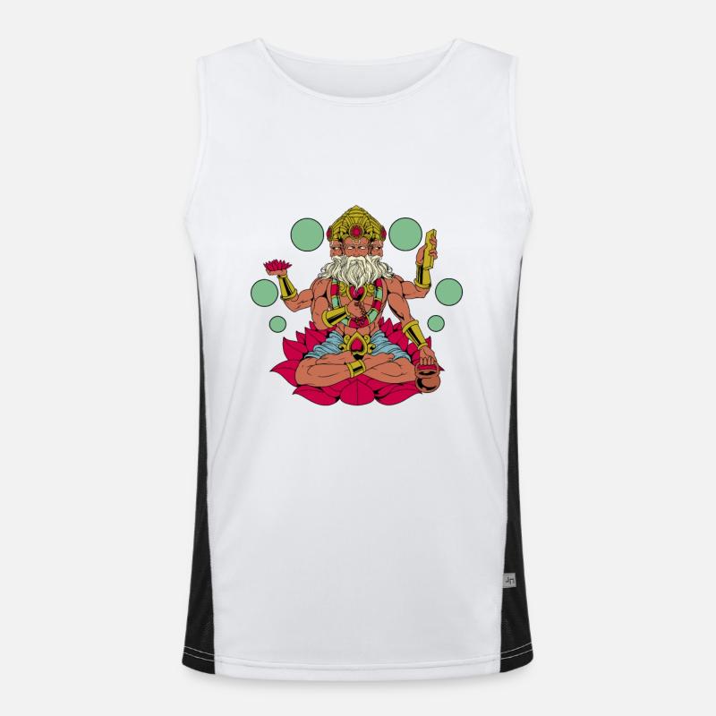 Dieu hindou - Brahma Débardeur respirant contrasté Homme 