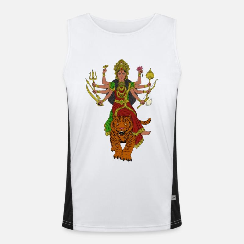 Dieu hindou - Durga Débardeur respirant contrasté Homme 