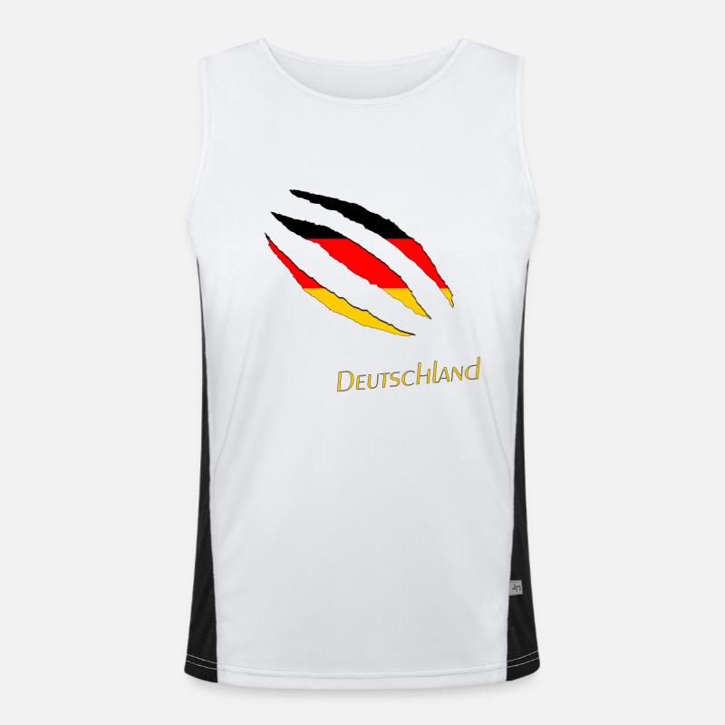 Deutschland Funktionelles Kontrast-Tank Top für Männer 