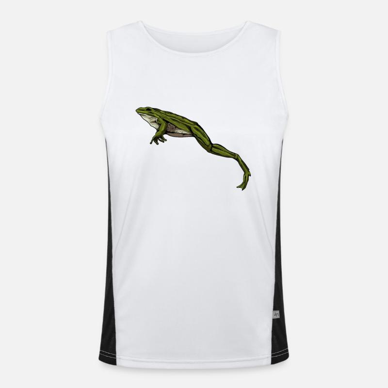 Frog jumps - Frogs Men's Functional Contrast Tank Top 