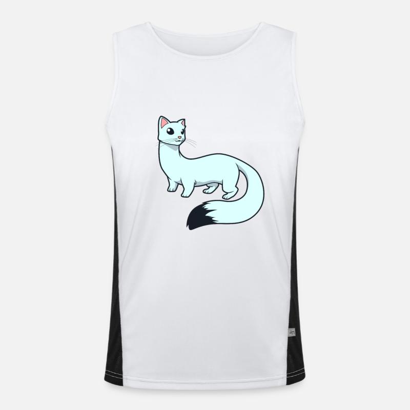 Kawaii Ermine Men's Functional Contrast Tank Top 