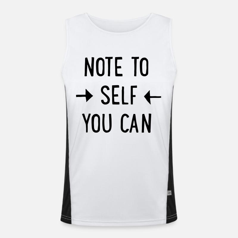 Note to Self: You can Men's Functional Contrast Tank Top 