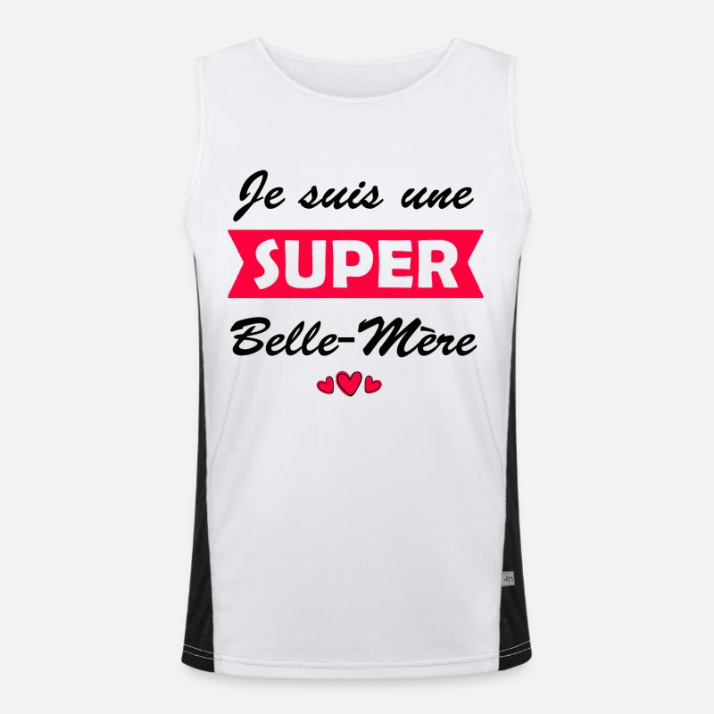 je suis une super belle-mère Débardeur respirant contrasté Homme 