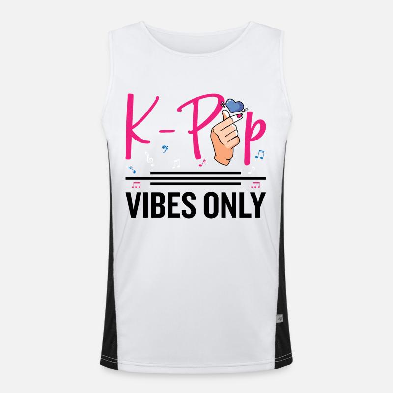K-Pop Vibes Only Men's Functional Contrast Tank Top 
