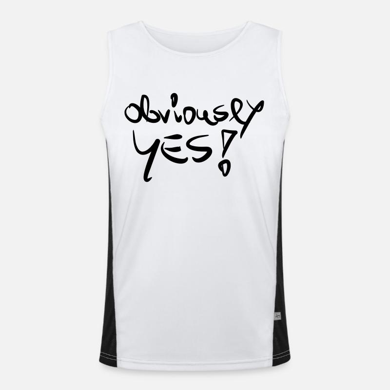obviously YES Funktionelles Kontrast-Tank Top für Männer 