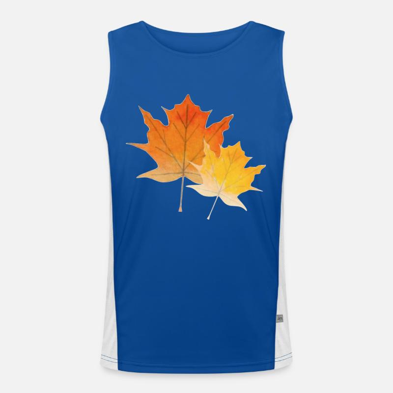 Feuilles d'érable Débardeur respirant contrasté Homme 