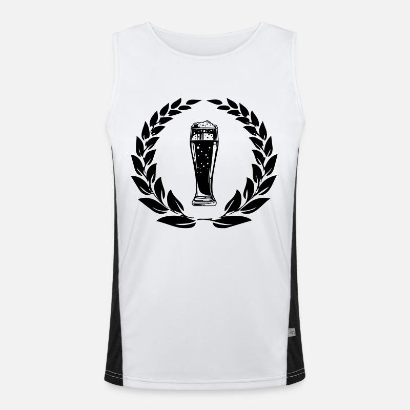 bier kranz Funktionelles Kontrast-Tank Top für Männer 