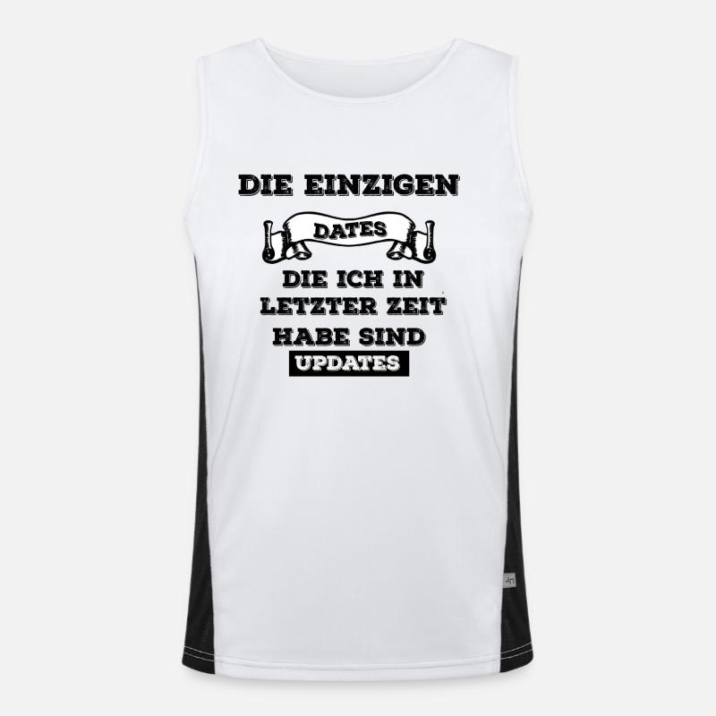 die einizigen Dates die ich habe Funktionelles Kontrast-Tank Top für Männer 