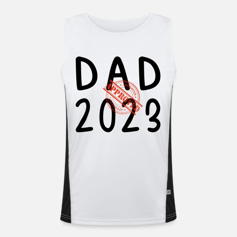 Dad 2023 Geschenk Vater Geschenkidee Funktionelles Kontrast-Tank Top für Männer 