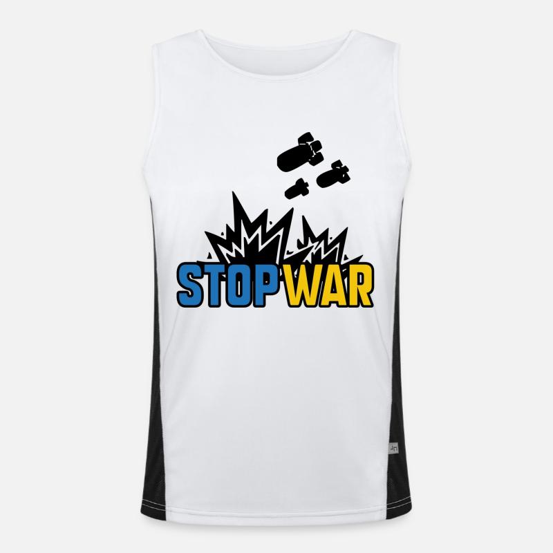 Stop War Débardeur respirant contrasté Homme 