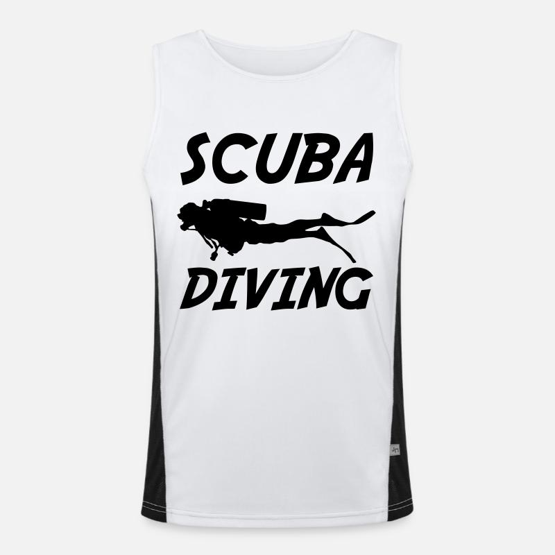 Scuba Diving Men's Functional Contrast Tank Top 