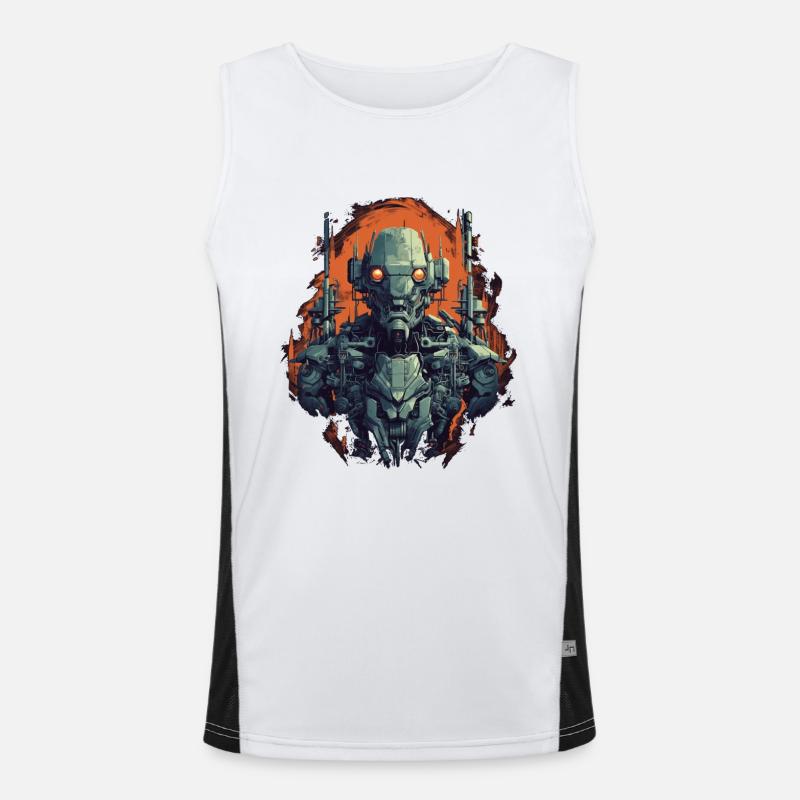 Mecha Men's Functional Contrast Tank Top 