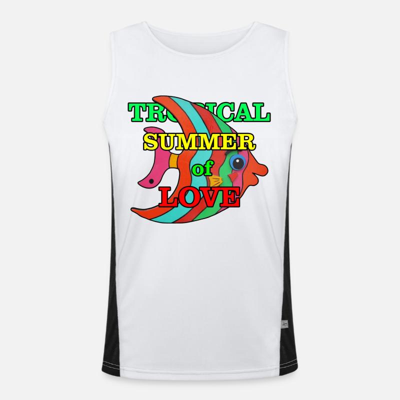 Perche Débardeur respirant contrasté Homme 