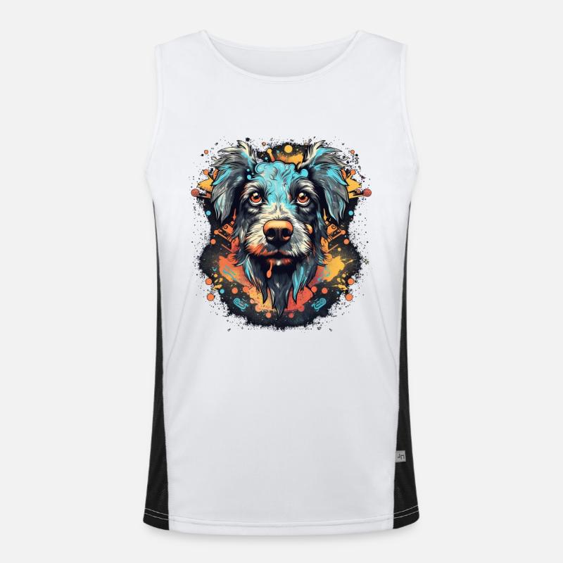 Dog Men's Functional Contrast Tank Top 