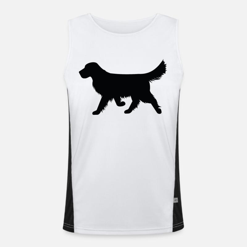 Hund Funktionelles Kontrast-Tank Top für Männer 