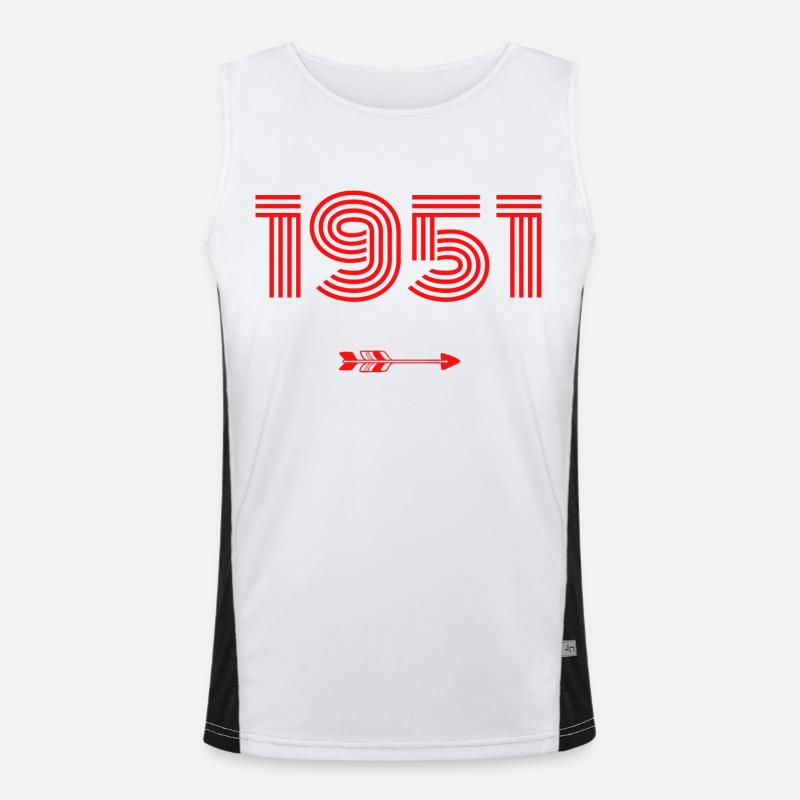 Born in 1951 Men's Functional Contrast Tank Top 
