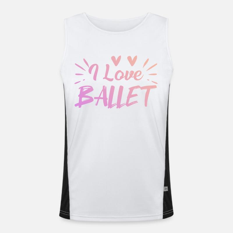 I love ballet Men's Functional Contrast Tank Top 