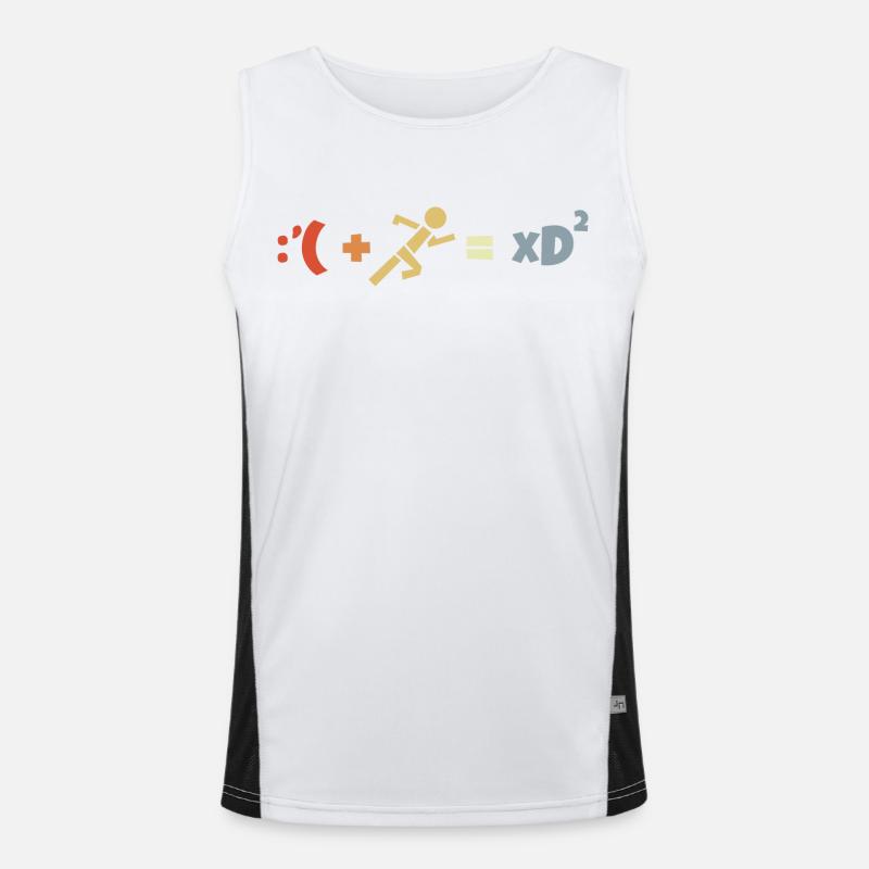 Funny running formula Men's Functional Contrast Tank Top 