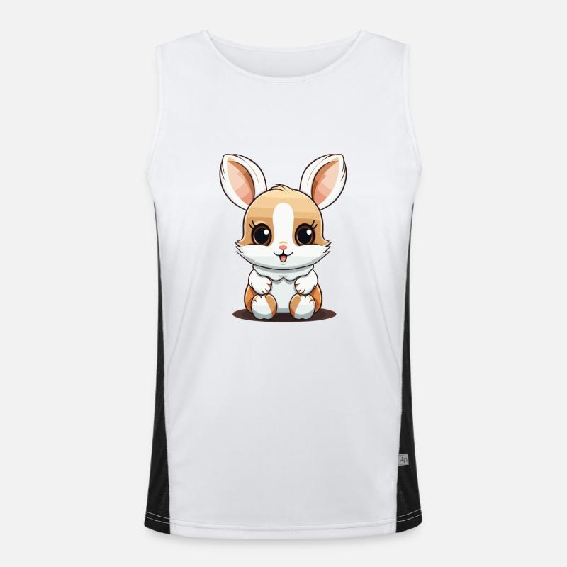 Lapin - Style Kawaii Débardeur respirant contrasté Homme 