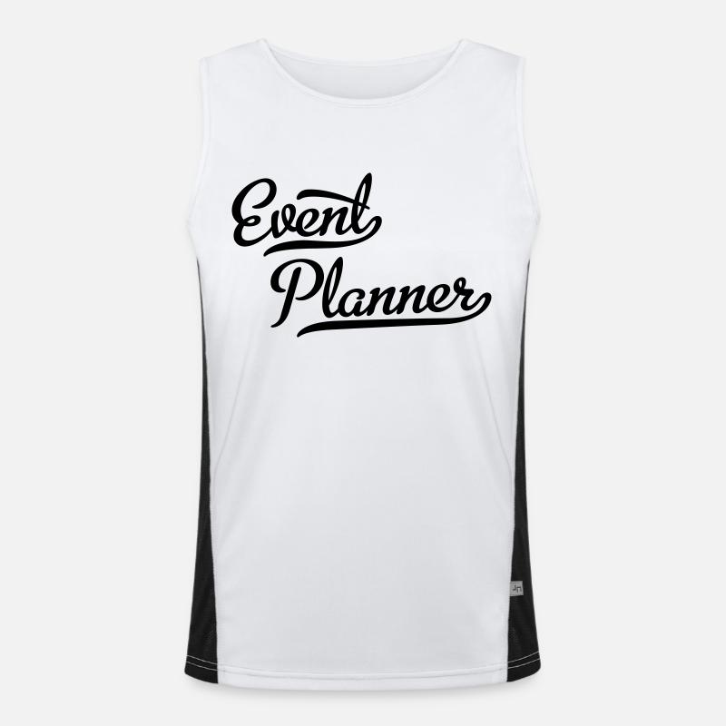 Event Planer Funktionelles Kontrast-Tank Top für Männer 