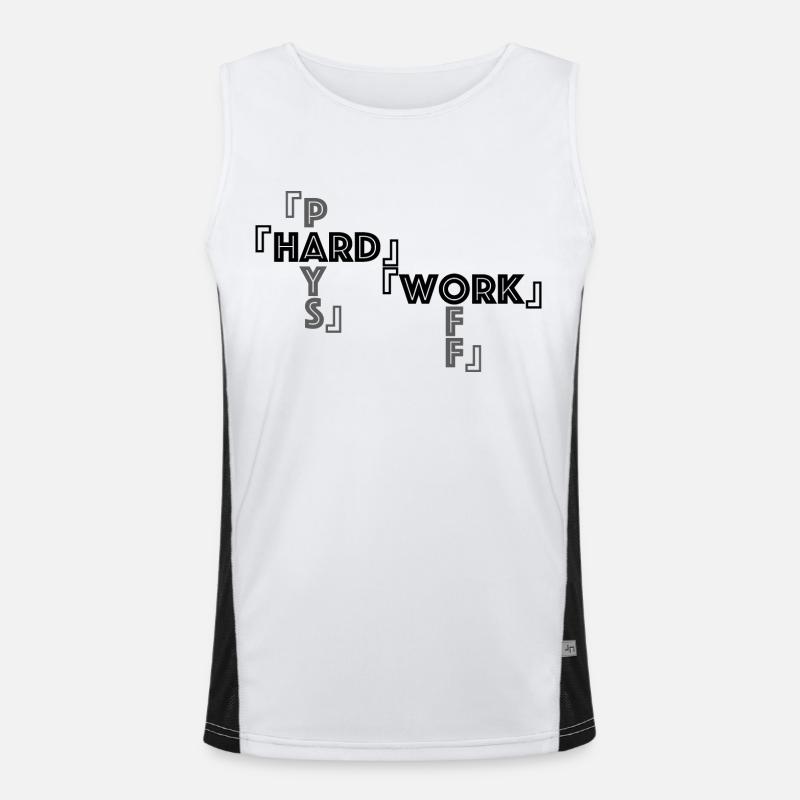 Harte Arbeit Funktionelles Kontrast-Tank Top für Männer 