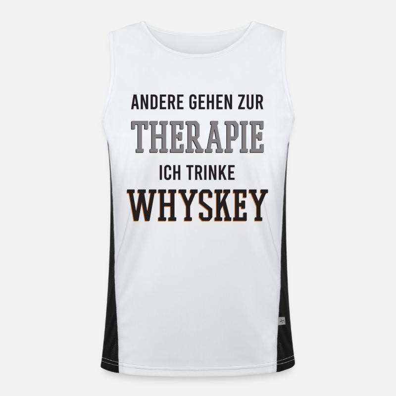 Whiskey Funktionelles Kontrast-Tank Top für Männer 