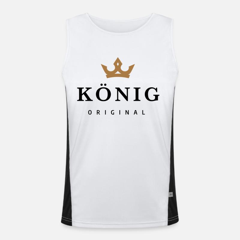 King Men's Functional Contrast Tank Top 