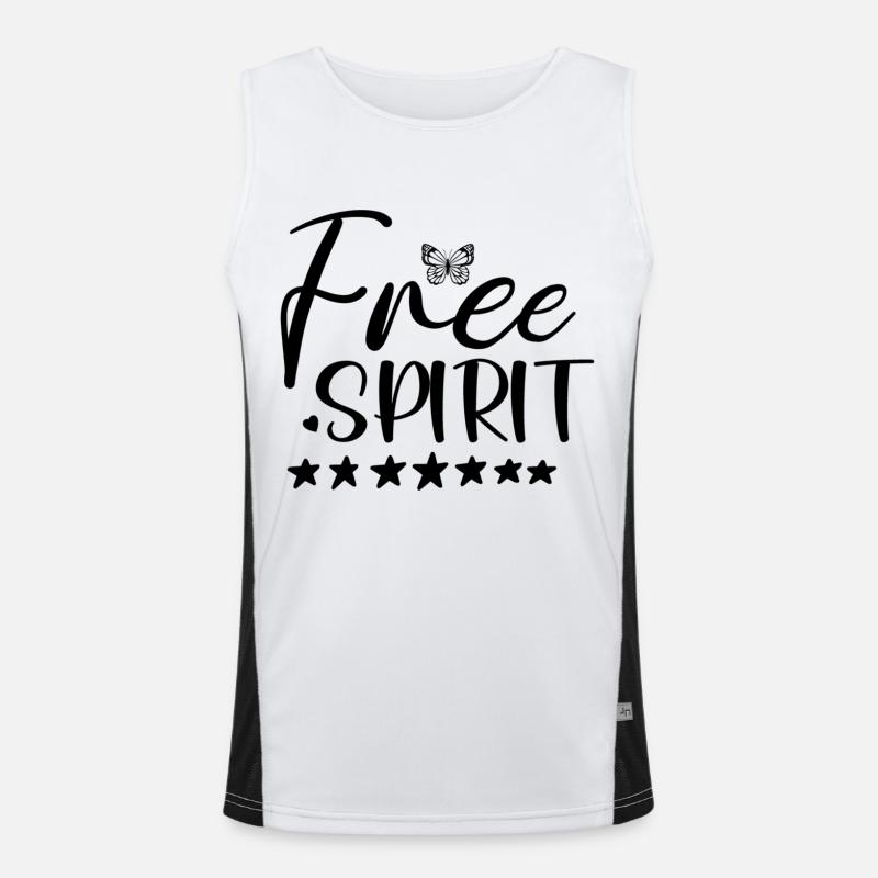 libre Débardeur respirant contrasté Homme 