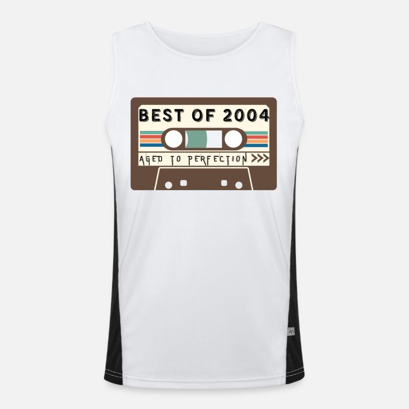Das Beste aus 2004 Funktionelles Kontrast-Tank Top für Männer 
