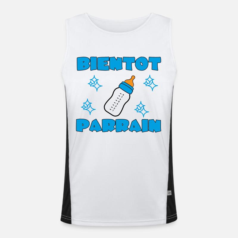 BALD PATE SEIN Funktionelles Kontrast-Tank Top für Männer 