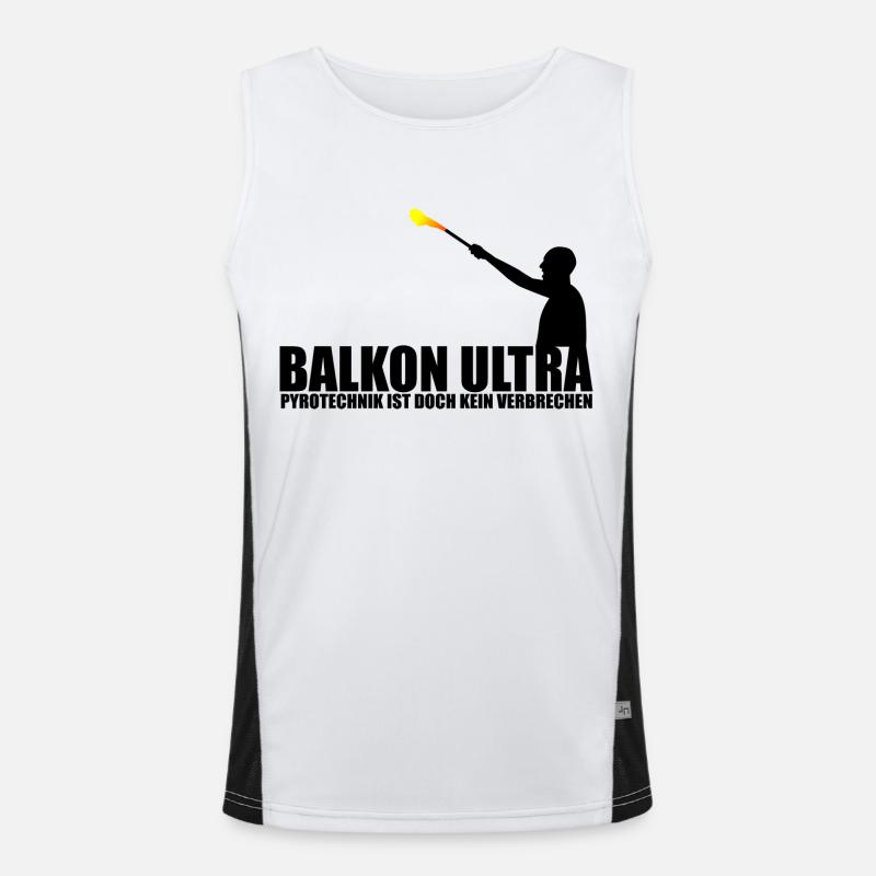 Pyrotechnik Funktionelles Kontrast-Tank Top für Männer 