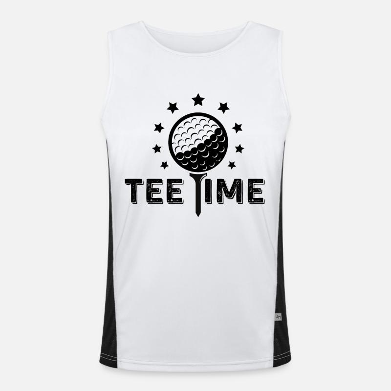 Tee Time ! Débardeur respirant contrasté Homme 