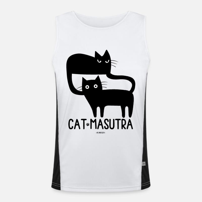 Cat Masutra! Men's Functional Contrast Tank Top 
