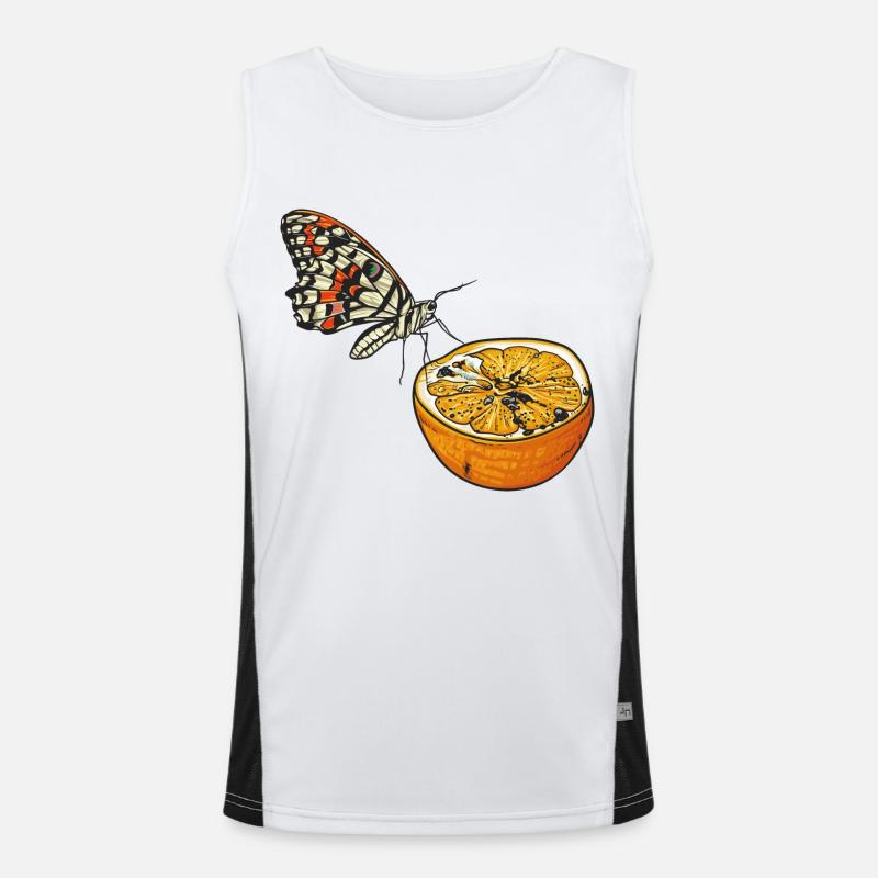 Mold // Orange Men's Functional Contrast Tank Top 