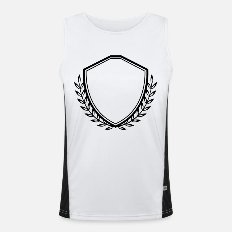 wappen crest Funktionelles Kontrast-Tank Top für Männer 