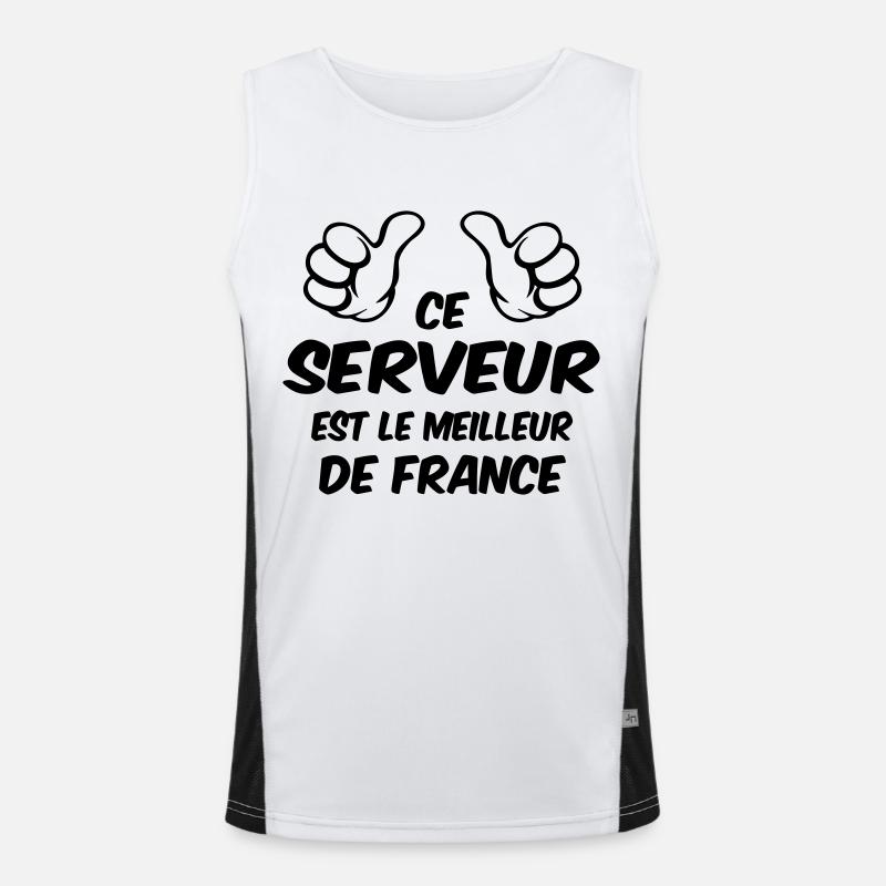 BEST SERVER Men's Functional Contrast Tank Top 